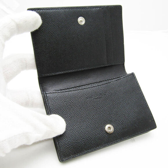 Saint Laurent Leather Card Case Black #137104S22B - Picture 3 of 12